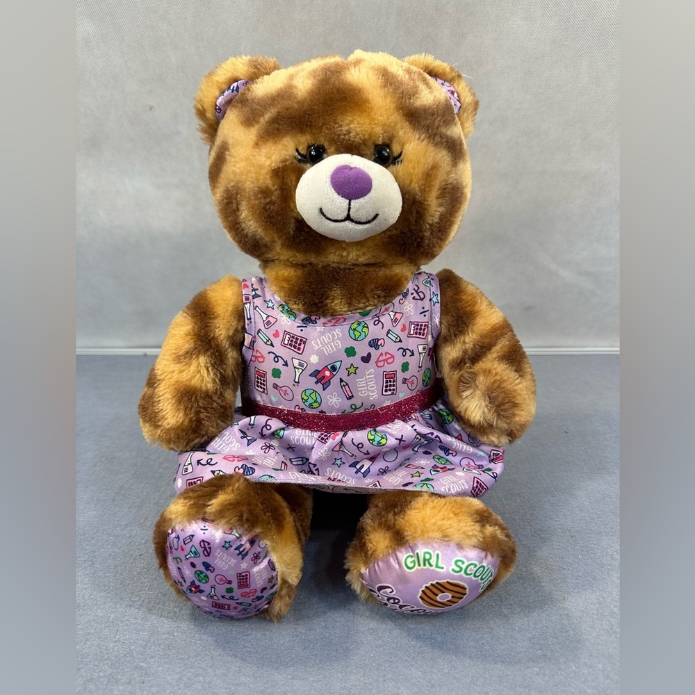 Build-A-Bear Workshop Girl Scout Coconut Caramel Cookie Bear.